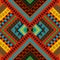 Geometric decorative ancient hand drawn ethnic motifs seamless pattern