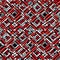 A geometric design with squares and rectangles arranged in a plaid pattern, in shades of red and black2, Generative AI