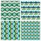 Geometric ethnic aztec mexican seamless patterns