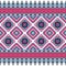 Geometric ethnic pattern with square triangle diagonal abstract ornament design for clothing fabric textiles printing, handcraft,