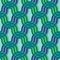 Geometric figures pattern. Interlocking waves textile print