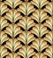 Geometric Floral Gatsby Art Deco Seamless Pattern Background Design