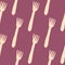Geometric fork seamless pattern. Cutlery pattern