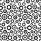 geometric gear black and white graphic design cog wheel pattern