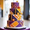 Geometric Grandeur: Strikingly Modern Tiered Cakes