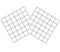 Geometric grid, mesh in abstract mirrored form. Lattice, grating, trellis pattern element