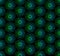 Geometric heptagon green blue pattern