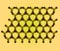 Geometric honeycomb frame background