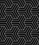 Geometric illusion black and white graphic design print pattern