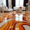 Geometric Illusions: Striking 3D Epoxy Floors with Bold Color Combinations and Intricate Shapes