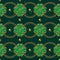 Geometric jewelry St Patricks day pattern