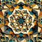 Geometric Kaleidoscope Pattern for Seamless Tiles. Perfect for Web Design.