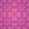 Geometric Love Flower Seamless Pattern