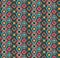 Geometric marrakesh seamless pattern with contrast colors polygons and squares, east style