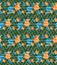 Geometric maze seamless pattern, endless illusive vector backgro