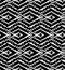 Geometric messy lined seamless pattern, black endless bac