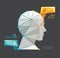 Geometric Modern Design head style infographic template