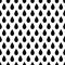 Geometric monochrome abstract seamless pattern with drops