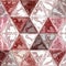 Geometric mosaic pattern pastel colors brown, wine, grenadine and white triangle