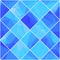 Geometric mosaik blue background