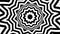 Geometric moving black psychedelic pattern, striped seamless looping background with zig zag