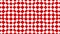 Geometric moving red and white monochrome psychedelic pattern, checkered seamless looping background