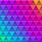 Geometric multicolored pattern composed of triangular elements