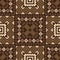 Geometric ornamental pattern in brown