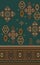 Geometric paisley colors winter green texture