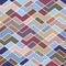 Geometric patchwork pattern in trend colors