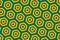 Geometric pattern in the colors of the national flag of Togo. The colors of Togo