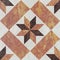 Geometric pattern flower shape floor and wall marble decor tile