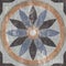 Geometric pattern flower shape stone floor and wall tile