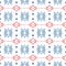 Geometric pattern with Scandinavian ethnic motifs