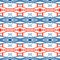 Geometric pattern with Scandinavian ethnic motifs