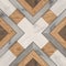 Geometric pattern wooden floor and wall mosaic decor tile