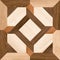 Geometric pattern wooden floor and wall mosaic decor tile