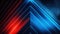 Geometric red and blue triangle lights background. high defenition pixel, good detail, 3D, straight