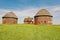 Geometric Round Barns on Indiana Farm