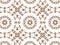 Geometric seamless background with shape abstract and kaleidoscope square repetition. Abstract white and brown gradient background