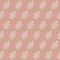 Geometric seamless pattern with abstract muted colors leavesbeige,pink,light brown.Cute mosaic and tessellated botanical vector