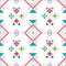 Geometric seamless pattern with ethnic ornament. ethno aztec abstract background.