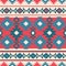 Geometric seamless pattern in ethnic style