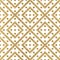 Geometric seamless pattern of gold diagonal lines and circle