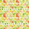 Geometric seamless pattern with hand drawn watercolor squares and triangles. Modern colorful mosaic abstract background with trian