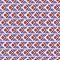 Geometric seamless pattern mix with circle triangle stripe in horizontal retro mood