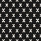 Geometric seamless pattern. Modern funky texture with crosses