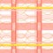 Geometric seamless pattern with trendy checkered print and golden chains.