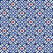 Geometric seamless pattern white Turkish, Moroccan, Portuguese tiles, Azulejo, Arabic ornament. Islamic art.