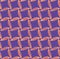 Geometric seamless purple pattern with intertwined bands. Wrapping paper. Tiling. Abstract background